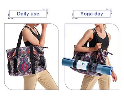 Heathyoga Yoga Mat Bag with Large Mat Carrier Pocket Gym Bag for Women  Multi-Functional Yoga Bag Workout Bag for Women Yoga Mat Carrier Gym Tote  Bag for Women - Yahoo Shopping