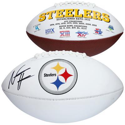 Najee Harris Autographed Pittsburgh Steelers Logo Football-Fanatics *Black