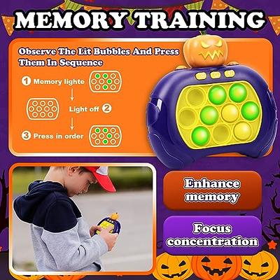 Fast Push Game, Pop It Games for Kids, Autism Sensory Fidgets Toys Quick  Games Boy Girl, Gift for 3-8 Year Old Boys Xmas, Bubble Stress Travel Light  Up Pop It Game Teen