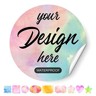 Business Thank You Stickers Custom Logo Round