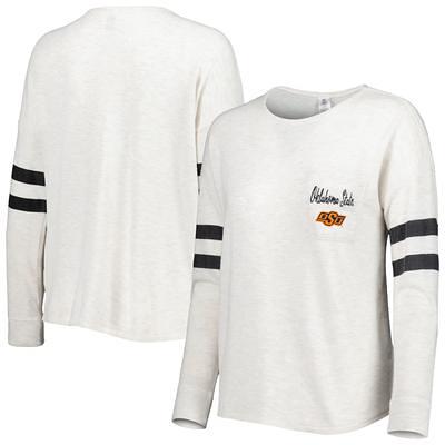 Lids Oklahoma State Cowboys Uscape Apparel Pigment Dyed Fleece Crew Neck  Sweatshirt - Black