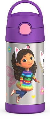 Thermos - 12oz Stainless Steel Insulated Straw Bottle, Minnie Mouse