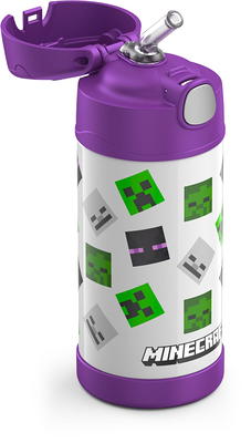 Zak Designs 14oz Recycled Stainless Steel Vacuum Insulated Kids' Water Bottle 'Gabby's Dollhouse