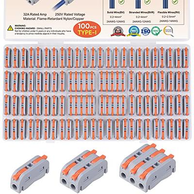 TTzycc 30 Pieces Solderless led Light Strip connectors, 8mm 2 pin led Strip  Connector, Wire for 5v 12v 24v Single Color LED Strip Lights，White