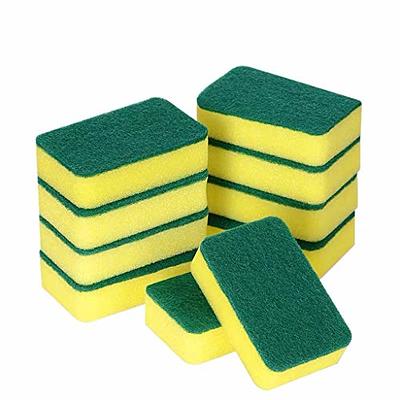 10pcs, Double Side Dishwashing Sponge Pan Pot Dish Wash Sponges