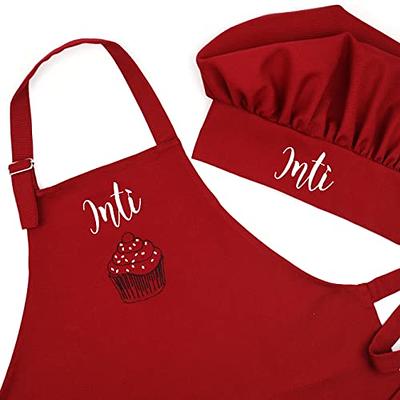 Girls Pink Personalized Apron, Personalized Kids Apron. Chef Hat and Apron  Set, Toddler Apron, Apron for Kids, Custom Kids Apron 