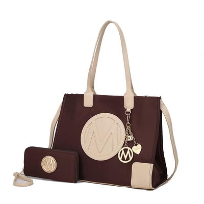 MKF Collection Margot Tote Handbag with a wallet by Mia K- 2 pieces 