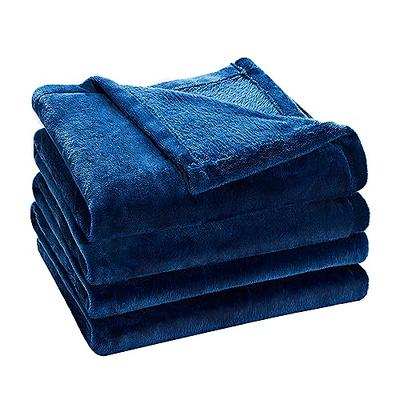 Utopia Bedding Sherpa Blanket King Size [Washed Blue, 90x102 Inches] -  480GSM Thick Warm Plush Fleece Reversible Blanket for Bed, Sofa, Couch,  Camping