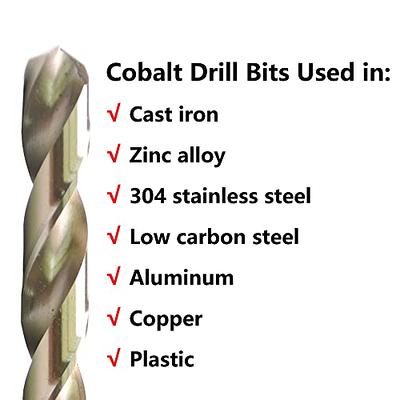 VALYRIANTOOL 3/32 Cobalt Drill Bits(20PCS), M35 HSSCO High Speed