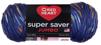 Red Heart Super Saver Yarn, Speckle Soft Navy, 10 oz, Medium, Acrylic -  Yahoo Shopping