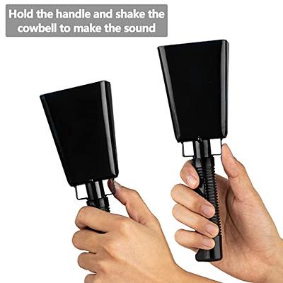 Black Football Cowbells - Cowbells For Sporting Events