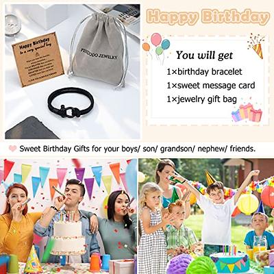 PINKDODO Gifts for 10 11 13 16 18 Year Old Boy Gift Ideas, 10th 13th 16th  18th 21st Birthday Decorations for Boys Him, Cool Birthday Boy Bracelet  Gifts for 6 7 8 12 14 15 Year Old Teenage Teen Boys - Yahoo Shopping