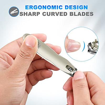 Thick Toenail Clippers, Mens Nail Clippers for Large Big Thick Nail and  Toenail Senior Nail Clippers with Easy Grip Rubber Handle for