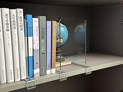 LikeU 8 PCS Acrylic Shelf Dividers for Closets,Wood Shelf Dividers