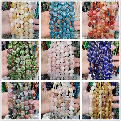 8-9MM Natural Real Ruby Sapphire Smooth Loose Round Beads For