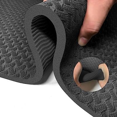 1/3 Inch (8mm) Extra Thick Exercise Workout Yoga Mat with Carrying