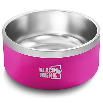 Podinor Stainless Steel Dog Bowls, Food and Water Non Slip Anti Skid Stackable Pet Puppy Dishes for Small, Medium and Large Dogs (2 Pack)