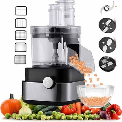 Happybuy Commercial Vegetable Fruit Chopper 1/4 Blade Heavy Duty Professional Food Dicer Kattex French Fry Cutter Onion Slicer Stainless Steel for