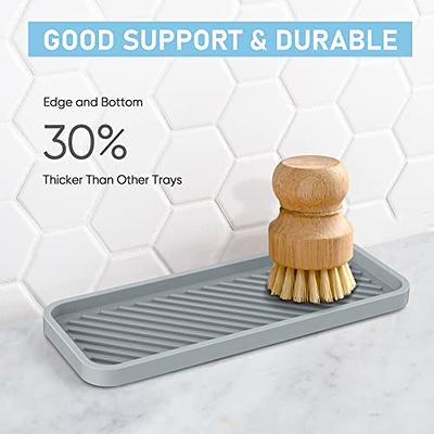 2pcs Silicone Sponge Holder For Kitchen Sink, Soap Dispenser Holder,  Multi-purpose Sink Organization Tray For Kitchen Bathroom