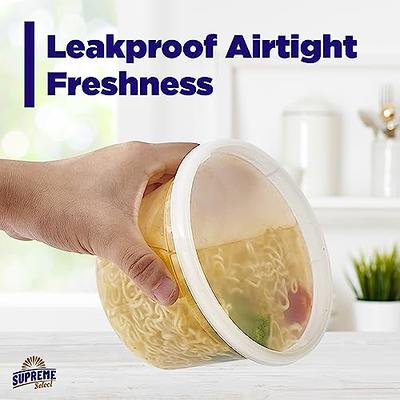 32 oz. Plastic Deli Food Storage Containers with Airtight Lids 24 Sets