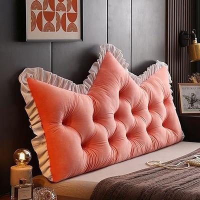 Headboard Crown Pillow Children Pink Pillow Reading Long Bolster