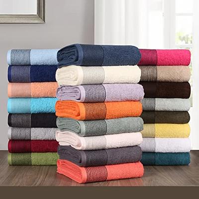 GLAMBURG Premium Cotton 4 Pack Bath Towel Set - 100% Pure Cotton - 4 Bath  Towels 27x54 - Ideal for Everyday use - Ultra Soft & Highly Absorbent 