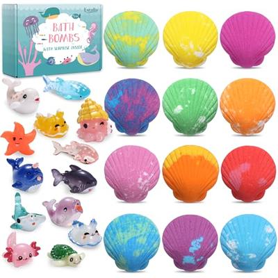 JOYIN Bath Bombs with Squishy Toys, 6 Packs Bubble Bath Bombs with Squishy  Toys SPA Bath Fizzies Set, Great Gift Set for Birthday, Christmas,  Valentines Day, Easter for Boys and Girls