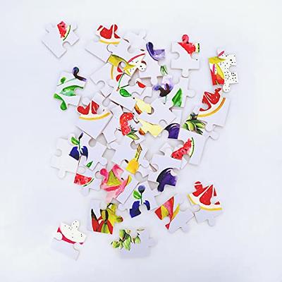 Blank Puzzle 8 Pack Blank Puzzles to Draw On Blank Puzzle Pieces to Write  On Blank Jigsaw Puzzle White DIY Puzzle for Kids to Draw and Write Makes