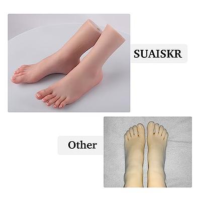 SUAISKR Silicone Model Foot Realistic Female Mannequin Feet Life Size  Bendable Fake Foots Display Jewelry Sandals Socks Art Collection with Nails  (Right Foot-Brown) - Yahoo Shopping