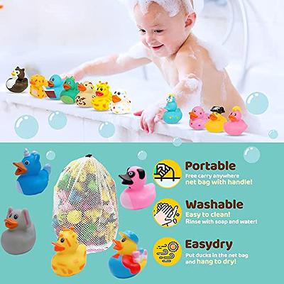 Baby Bath Toys Cute Duck Mesh Net Toy Storage Bag Strong With