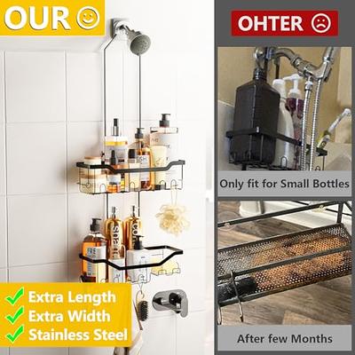 extra-large adjustable shower caddy - extra-large