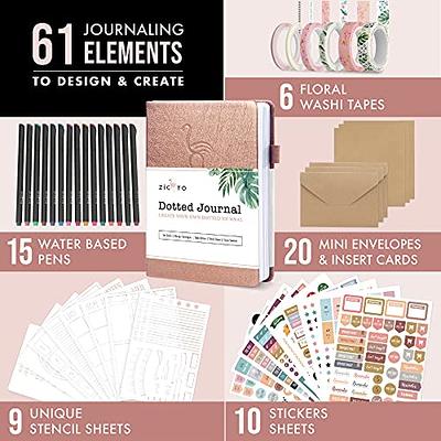 Easy to Use Stencil Set for Dotted Journals - Time Saving Planner Accessories/Supplies Kit Makes Creating Layouts Easy - Incl. Bullet Point