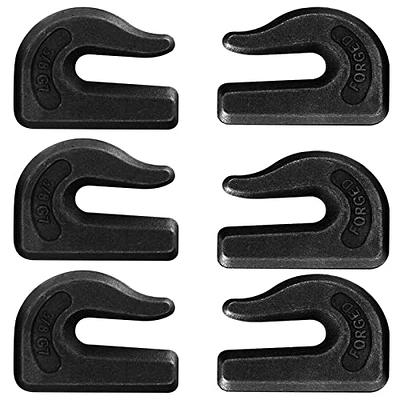 6 Pack Heavy Duty 5/16 inch Weld On Grab Hook, Grade 70 Clevis Chain Hook for Trailer, Truck, Rigging, Flatbed, Tractors, Loader Bucket, Tie Down (6)