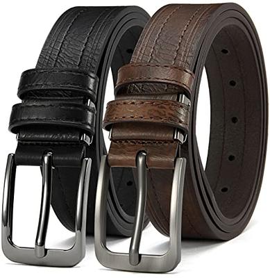 Reversible Belt for Women, CR 1.25 Womens Leather Belt for Jeans Pants Black & Brown, Trim to Fit