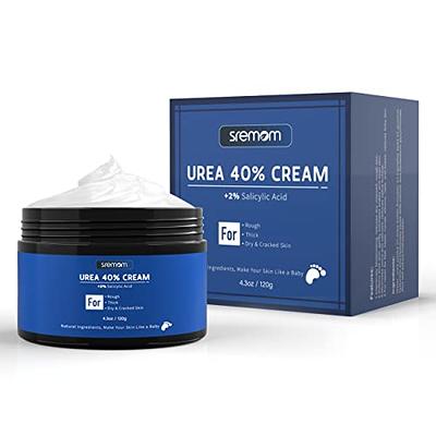 Urea 40% Foot Cream with 2% Plus Salicylic Acid, Foot Cream for Dry Cracked Heels - Best Callus Remover for Feet & Hands, Natural Moisturizes