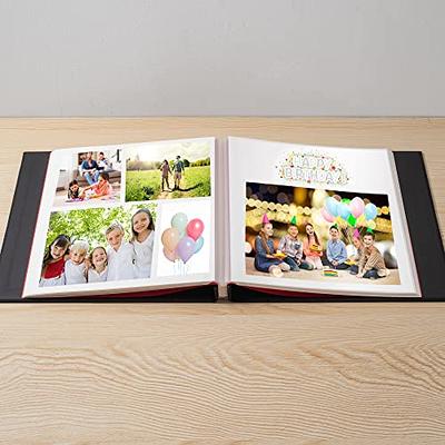 DIY Photo Album Scrapbook 8.5x11 Inch Hardcover 3 Ring Black