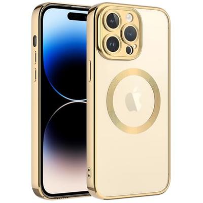 Zell Compatible With Iphone 13 Pro Max Magnetic Glitter Case, Luxury  Plating Cute Bling Clear Phone Case, Compatible With Magsafe For Women  Girls With Camera Protector Back Cover - Gold 