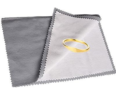 10 Pcs Jewelry Cleaning Cloth - 8x8cm Silver Polishing Cloth for Jewelry, Sterling Silver, Gold, Brass, Platinum