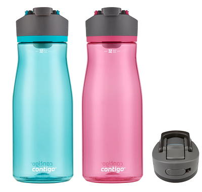 Contigo Autoseal 32 oz Plastic Water Bottle with Flip-Top and Wide