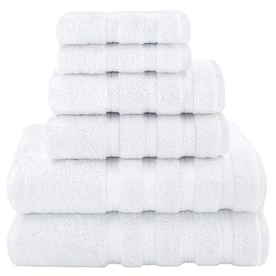 American Soft Linen 6 Piece Turkish Cotton Bath Towel Set - Turquoise