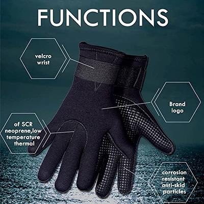 TEQIN Neoprene Gloves, 3MM Water Gloves, Flexible Anti Slip Thermal Five  Finger Wetsuit Gloves for Water Sports, Diving, Kayaking, Snorkeling,  Surfing, Canoeing XXL - Yahoo Shopping