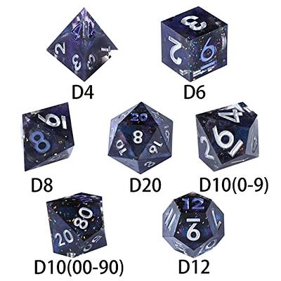  Metal dice Set D&D, Polyhedron DND7 Dungeons and Dragons Metal  DND dice Set, Suitable for Pathfinder RPG Shadow Run Savage World and Other Role-Playing  Game dice Sets : Toys & Games