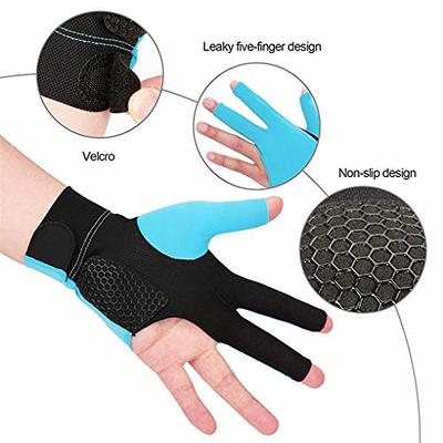 IPENNY Unisex Sports Open Fingers Billiards Glove Men Women Elastic 3  Fingers Show Gloves for Billiard Shooters Carom Pool Snooker Cue Sport Pool Cue  Gloves- Wear on The Left Hand - Yahoo Shopping