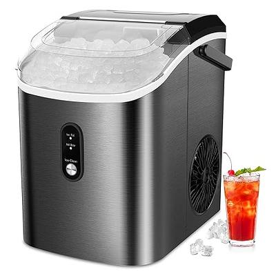 COWSAR Nugget Ice Maker Countertop, Chewable Pebble Ice 34Lbs Per Day,  Crunchy Pellet Ice Cubes Maker Machine with Self Cleaning, Compact Portable  Design for Home/Kitchen/Office, Stainless Steel Black - Yahoo Shopping