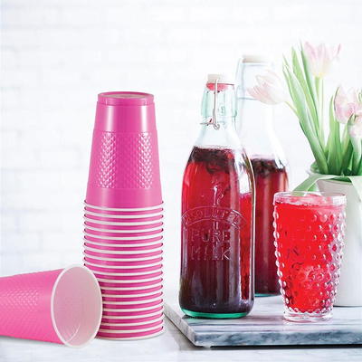 Hefty Pink Disposable Party On! Plastic Cups