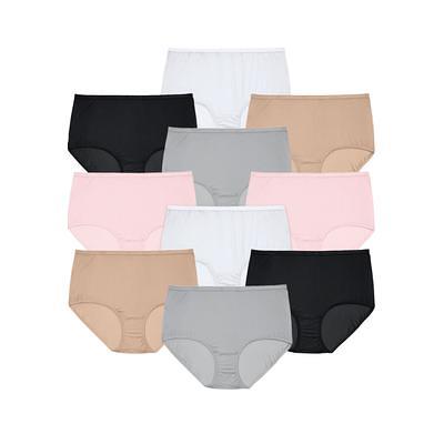 Plus Size Women's Nylon Brief 10-Pack by Comfort Choice in Basic Pack (Size  15) Underwear - Yahoo Shopping