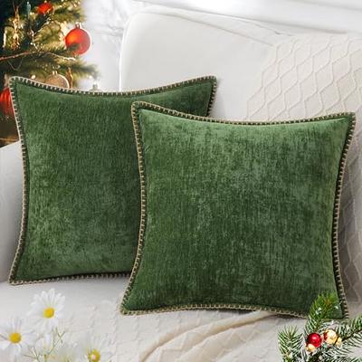 raajsee 18X18 Pillow Inserts Set of 2,Premium Micro Cotton Fabric Stuffer  Square - Down Throw Pillow Insert Stuffing for Decorative Cushion