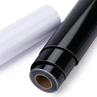 HTVRONT Permanent Vinyl Roll, 12 x 14FT Black & White Adhesive Vinyl for  Cricut, Silhouette - 2 Rolls Glossy Permanent Adhesive Vinyl Easy to Weed &  Transfer - Yahoo Shopping