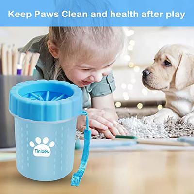 Dog Bath Brush, Best Pet Bathing Tool for Dogs,Soft Silicone Dog Grooming  Brush Bristles with Loop Handle Give Pet Gentle Massage,Extra Shampoo  Dispenser 