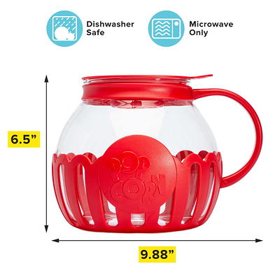 Tasty 3QT Family Size Microwave Popcorn Popper, Dishwasher Safe, Red -  Yahoo Shopping
